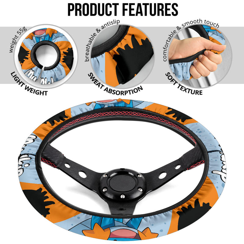 Mudkip Pokemon Steering Wheel Cover