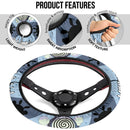 Poliwhirl Pokemon Steering Wheel Cover