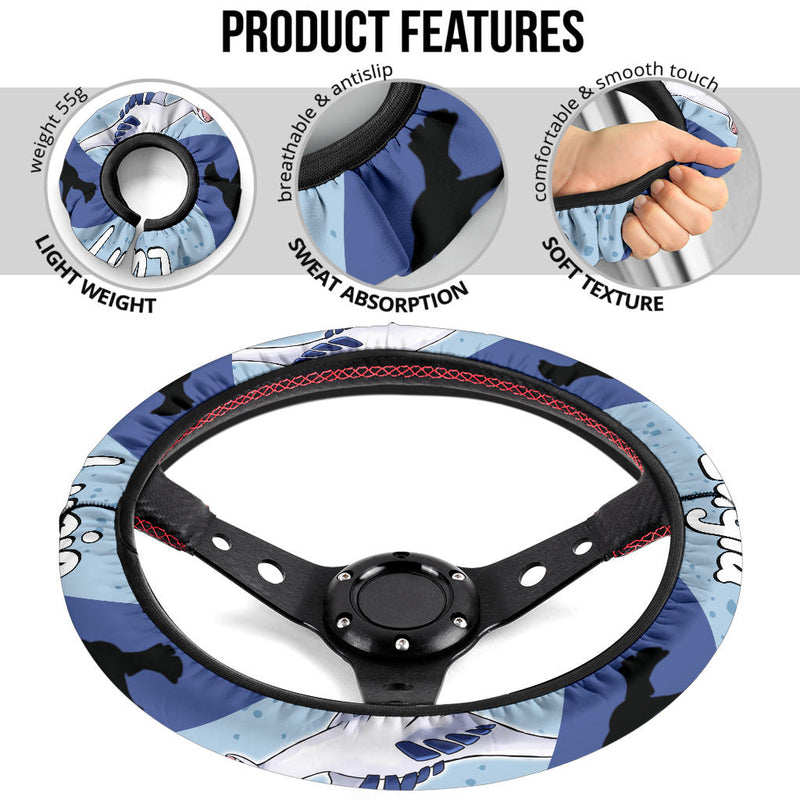 Lugia Pokemon Steering Wheel Cover