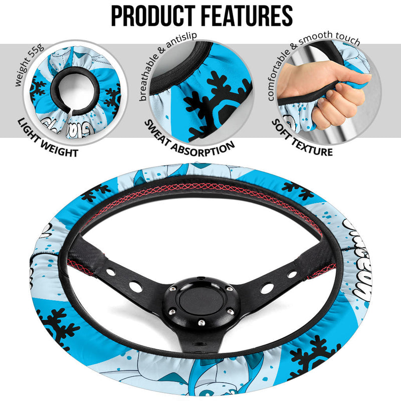 Glaceon Pokemon Steering Wheel Cover