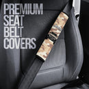 Cream White Jeep Camouflage Car Seat Belt Cover Custom Car Accessories