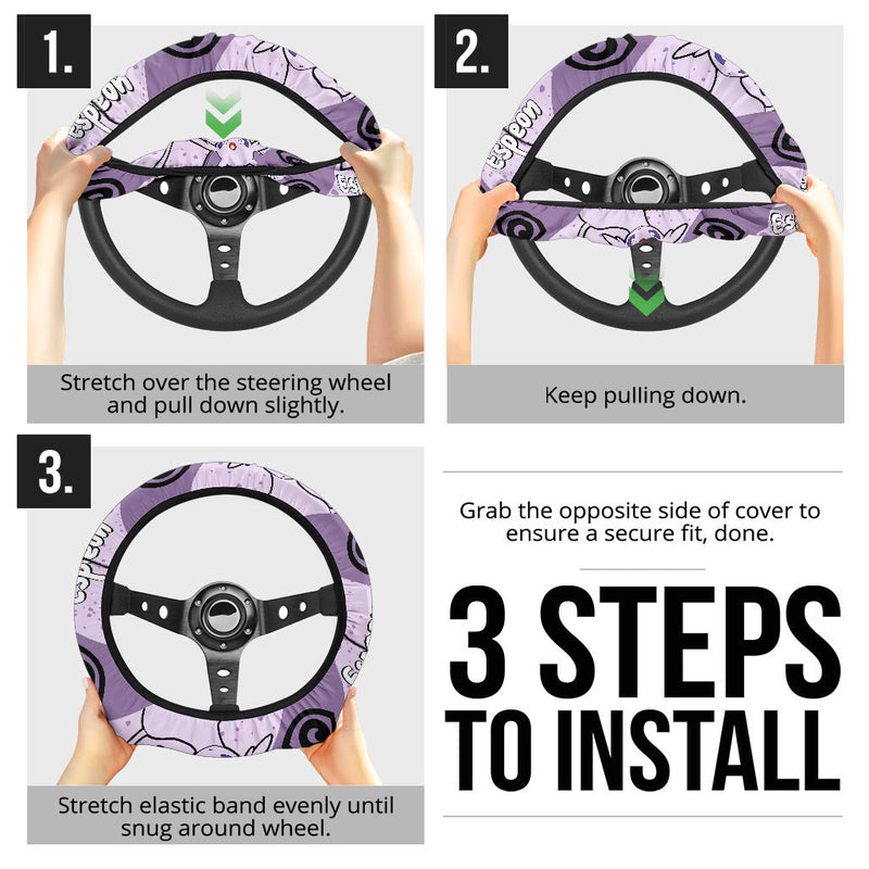 Espeon Pokemon Steering Wheel Cover