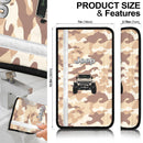 Cream White Jeep Camouflage Car Seat Belt Cover Custom Car Accessories