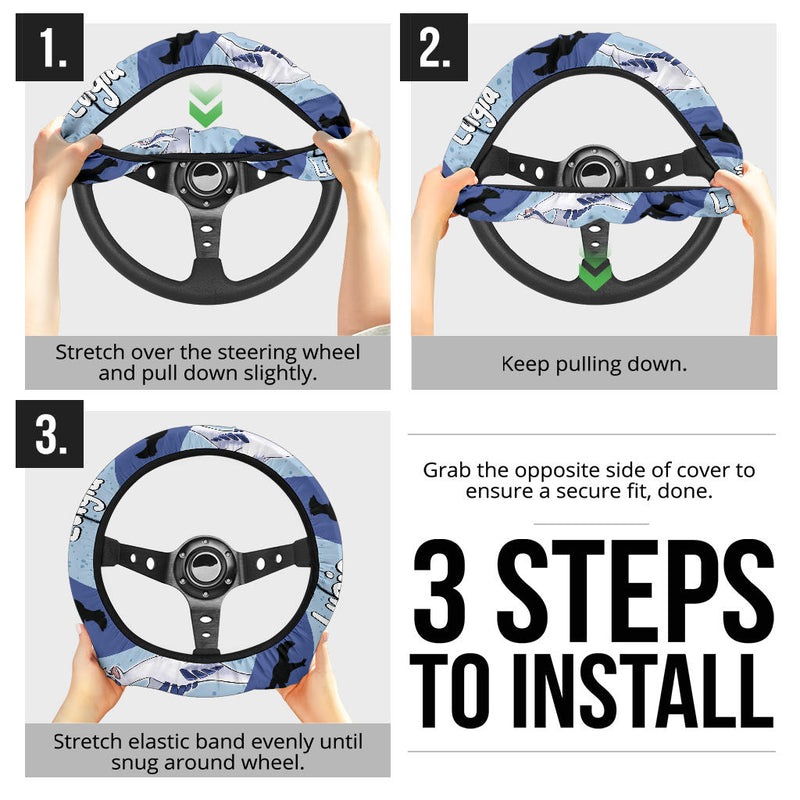 Lugia Pokemon Steering Wheel Cover