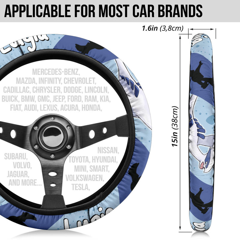 Lugia Pokemon Steering Wheel Cover