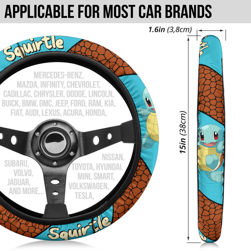 Squirtle Pokemon Premium Car Steering Wheel Cover