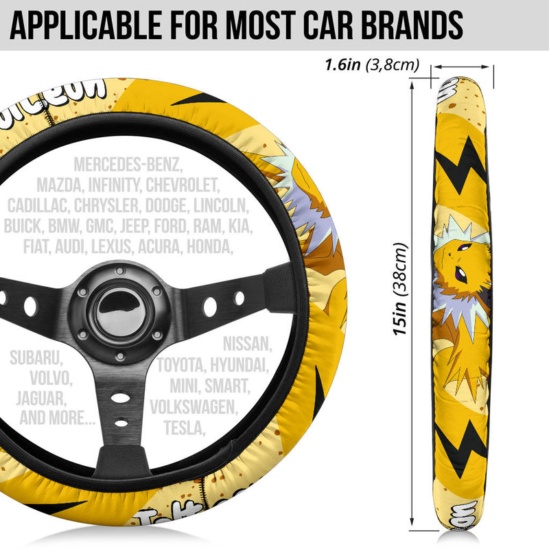 Jolteon Pokemon Steering Wheel Cover