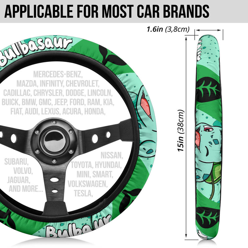 Bulbasaur Pokemon Steering Wheel Cover