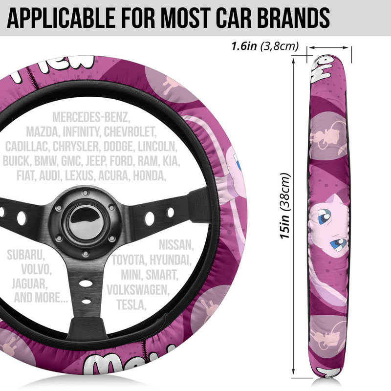 Mew Pokemon Steering Wheel Cover