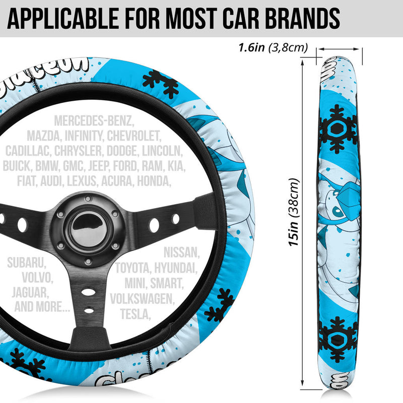 Glaceon Pokemon Steering Wheel Cover