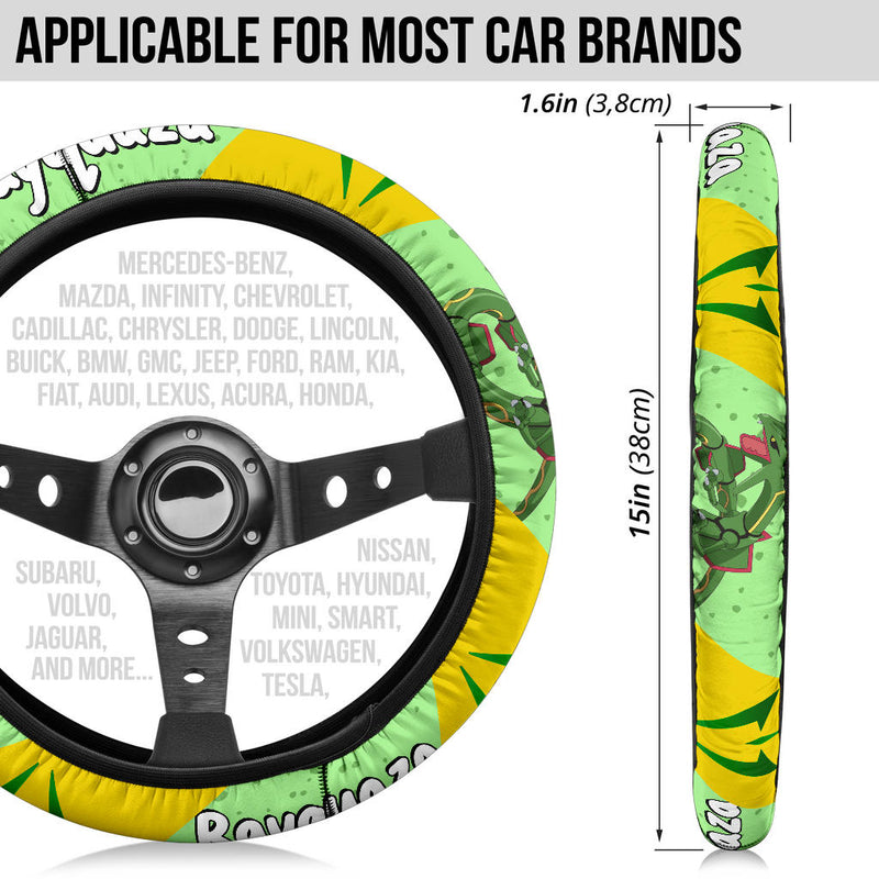 Rayquaza Pokemon Steering Wheel Cover