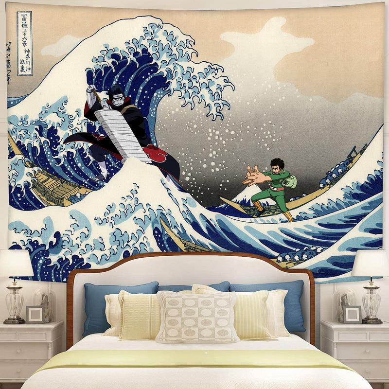 Gai Vs Kisime The Great Wave Tapestry Room Decor