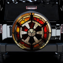 Galactic Empire Logo Stained Glass Car Spare Tire Cover
