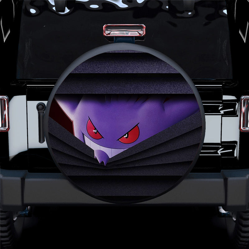 Gengar Pokemon Hiden Car Spare Tire Covers Gift For Campers