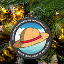 Luffy Hat One Piece Mica Ornament Perfect Gift For Holiday