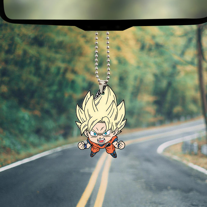 Goku Super Saiyan 2 Dragon Ball Car Ornament Custom Car Accessories Decorations