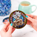 Goku Ultra Instinct Stained Glass Drink Coasters