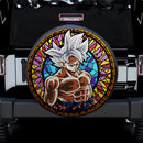 Goku Ultra Instinct Stained Glass Car Spare Tire Cover