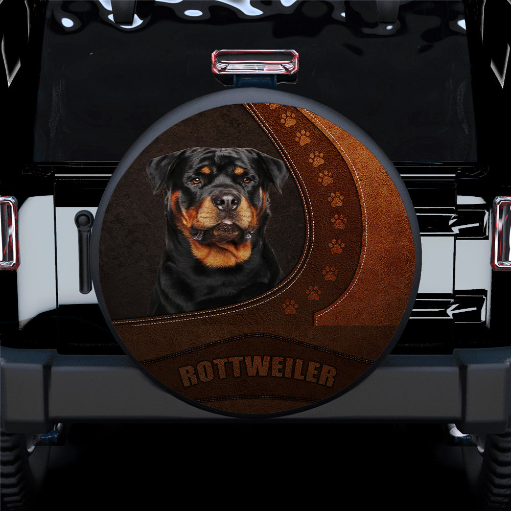 Rottweiler Dog Car Spare Tire Cover