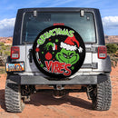 Grinch Christmas Vibes Car Spare Tire Cover