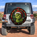 Grinch Stained Glass Car Spare Tire Cover