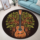 Guitar Round Rug
