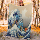 Gyarados Magikarp The Great Wave Premium Blanket