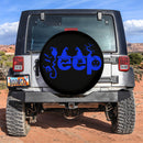 Halloween Jeep Blue Car Spare Tire Cover