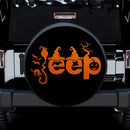 Halloween Jeep Orange Car Spare Tire Cover