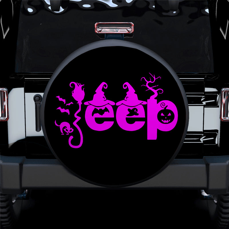 Halloween Jeep Pink Car Spare Tire Covers Gift For Campers