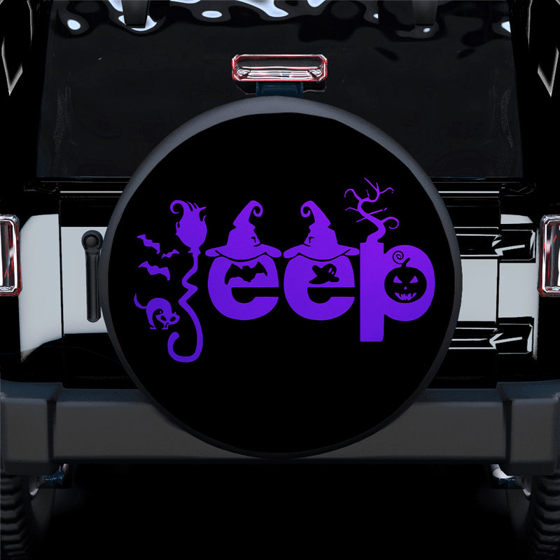 Halloween Jeep Purple Car Spare Tire Cover