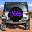 Halloween Jeep Purple Car Spare Tire Cover