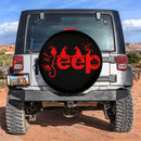 Halloween Jeep Red Car Spare Tire Cover
