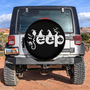 Halloween Jeep White Car Spare Tire Cover