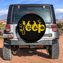 Halloween Jeep Yellow Car Spare Tire Cover