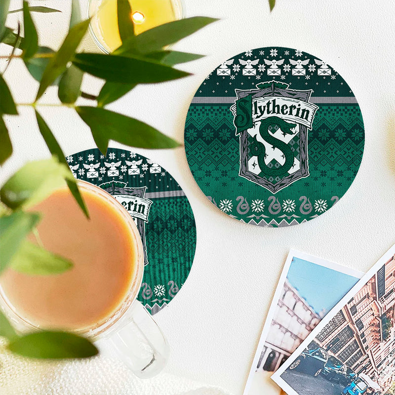Harry Potter Slytherin 1 Christmas Ceramic Drink Coasters