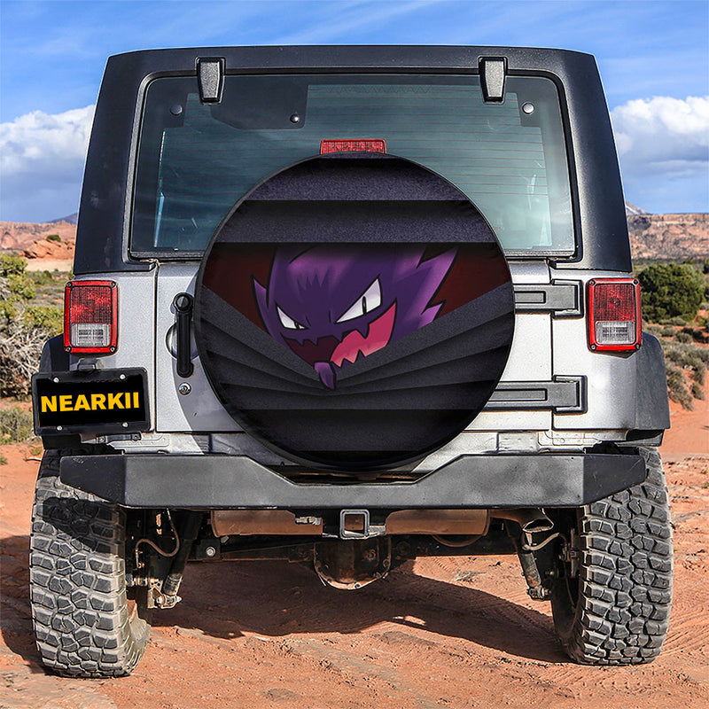 Haunter Pokemon Hide Car Spare Tire Covers Gift For Campers