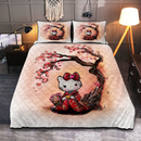 Hello Kitty Cherry Blossom Quilt Bed Sets