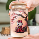 Hello Kitty Cherry Blossom Glass Can