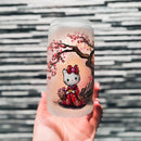 Hello Kitty Cherry Blossom Glass Can