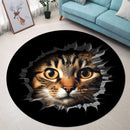 Hiden Cat Round Rug