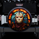 Horror Movie Jason Voorhees Stained Glass Car Spare Tire Cover