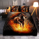 Horse Fire Quilt Bed Sets