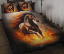 Horse Fire Quilt Bed Sets