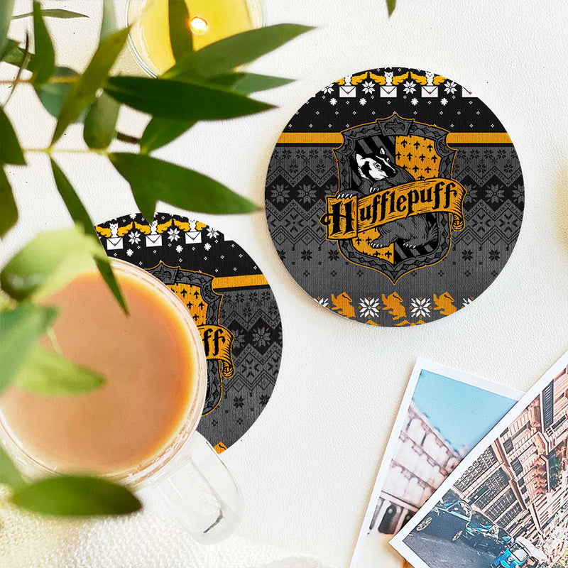 Hufflepuff Harry Potter Christmas Ceramic Drink Coasters