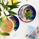 Hulk And Loki Love You To The Moon Galaxy Ceramic Drink Coasters