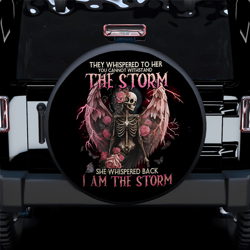I Am The Storm Skull Car Spare Tire Covers Gift For Campers