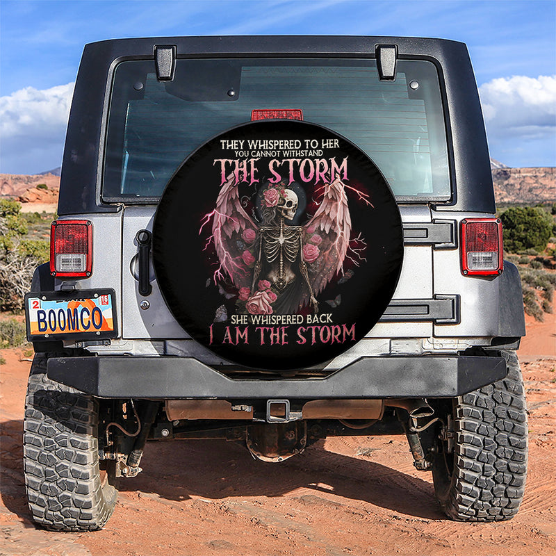 I Am The Storm Skull Car Spare Tire Covers Gift For Campers
