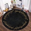 Dark Lord Of The Rings Round Rug