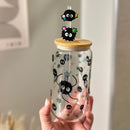 Anime Soot Sprites Ghibli Japanese Iced Coffee Glass Can